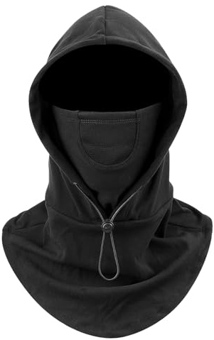 Balaclava skidmask, multifunktionell balaclava, vinter vindtät termisk skidmask, justerbar sladd för att säkerställa andningsförmåga, för löpning, skidåkning, motorcykel
