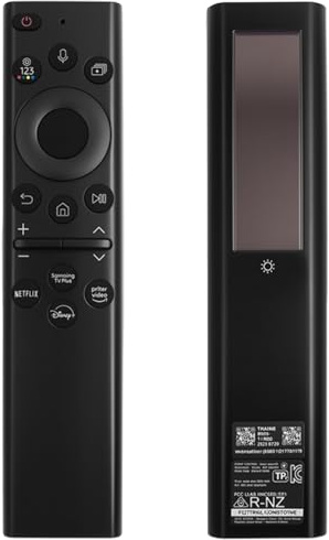 Vexnaro Mando a Distancia Compatible con Samsung Smart TV/Samsung BN59-01385A/ QLED/OLED/UHD/ 4K/ 8K Serie Smart TV, Control Remoto Solar con Voz y Acceso Directo