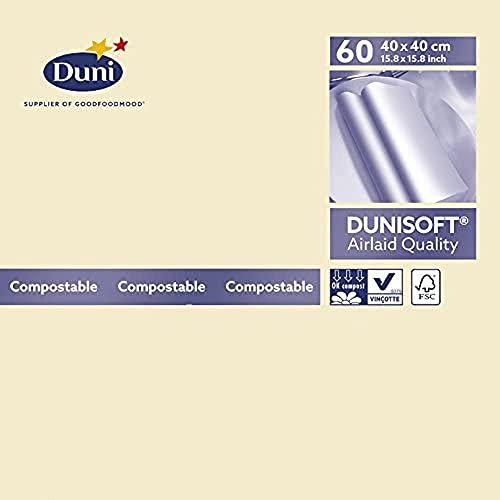 Dunisoft Napkins Cream 40 x 40cm - Pack of 60