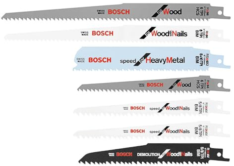 Bosch RAP7PK 7-Piece Reciprocating Saw Blade Set