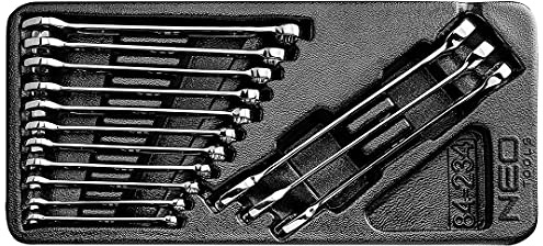 NEO TOOLS Ring-Maulschlüssel 6-19 mm, 8-er Set