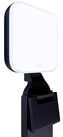 Logitech for Creators Litra Glow Premium LED Streaming Light with TrueSoft- Computer lighting for video conferencing, Zoom meetings, with adjustable mount and desktop app control for PC/Mac - Graphite