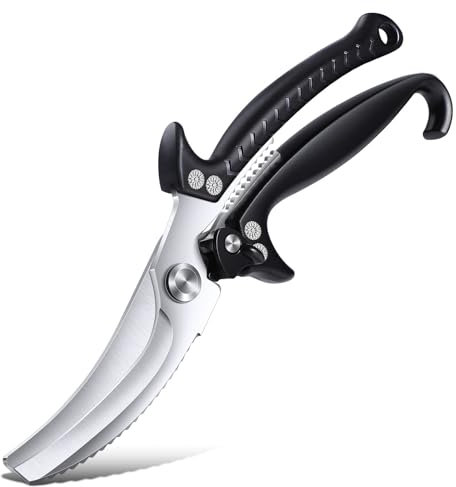 DREAM REACH Cesoie per pollame, cesoie per ossa con confezione regalo, cesoie da cucina multifunzionali per la festa della mamma - Cesoie per pollo in acciaio inox per pollo, carne, pesce, verdure.