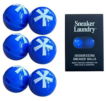THE SNEAKER LAUNDRY Deodorising Balls for Shoes, Bags,Closets and Car - Long Lasting Fragrance Upto 3 Months - Pack of 6