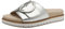 Tamaris Comfort Damen Pantoletten aus Leder Elegant, Silber (Silver), 42 EU
