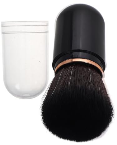 FRCOLOR Pinceles de Maquillaje Retráctiles para Viaje Minipinceles de Maquillaje Portátiles Pincel para Rubor Líquido Pincel Retráctil para Polvos para Exteriores