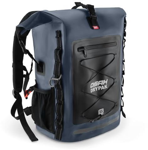 OSAH DRYPAK Waterproof Backpack Dry Bag 35L/55L/85L – Heavy Duty Roll-Top Hiking Backpack Sack Keeps Gear Dry for Travel, Kayaking, Boating, Camping, Rafting and Fishing
