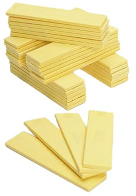ToniTec - Lote de 600 cuñas para acristalamiento (100 x 24 x 1/2/3/4/5/6 mm)
