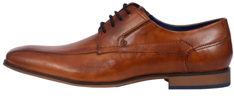 bugatti Herren Businessschuhe, Männer Business Schnürer,Derby schnürung,Office,büro,Freizeit,Schnuerschuhe,Schnuerer,Cognac (6300),46 EU / 11 UK