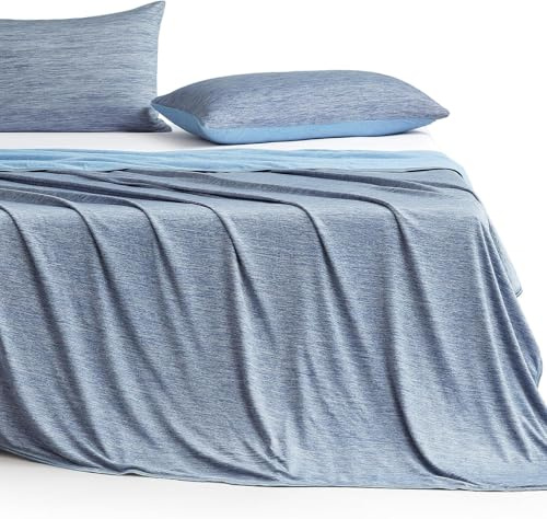 Elegear Manta Refrescante de Verano, Fibras Refrigerantes ARC-Chill 3.0 Q-MAX>0,5 Manta Autorrefrigerante de Verano de Doble Cara para Dormir Mejor, Comodidad,Transpirable Y Ligereza, 150×200cm, Azul