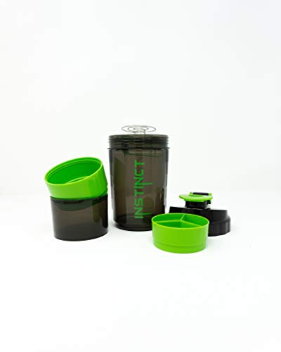 NK GLOBAL shaker bottle Leak proof protein shaker Mixer With Compartment for Powder and Pills Easy mixing shaker Non-Toxic BPA Free Mixer With Compartment for Powder and Pills protein shaker