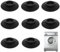 Anti-Vibration Mat for Washing Machine, 8 x Anti-Vibration Washing Machine Mats, Anti-Vibration Mat for Dryer, Refrigerator, Furniture (10 cm, Black)