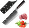 KEPEAK 18cm Cuchillo para Cortar, Cuchillos de Cocina Afilados de Acero Inoxidable de Diferentes Tamaños con Agarre Cómodo, Cuchillo de Cocina/Restaurante a Prueba de Herrumbre (G)