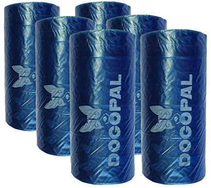 DOGOPAL Hundekotbeutel - 90 Stück Kotbeutel für großen L, mittelgroßen M und 360 DOGOPAL Hundekotgreifer (6 Rollen Hundekotbeutel)