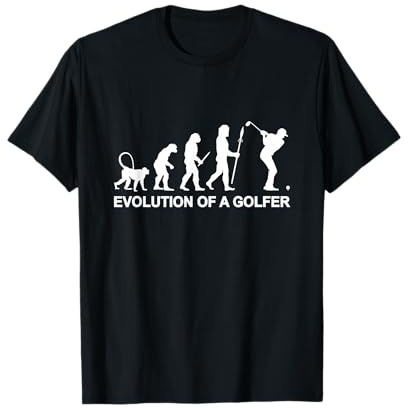 Evolución de un golfista para un jugador de golf Camiseta