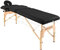 QUIRUMED Easy Klappmassagetisch aus Holz, Farbe Schwarz, 186 x 66 cm, Massagetisch, Physiotherapie-Massage, Kunstleder, Gelenkkopf, höhenverstellbar, 2 Abschnitte
