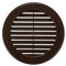 Vent Systems Coperchio di ventilazione marrone ø100 mm – prese d'aria rotonde – copertura griglia – protezione dagli insetti integrata – prese d'aria HVAC per bagno, ufficio, casa, cucina