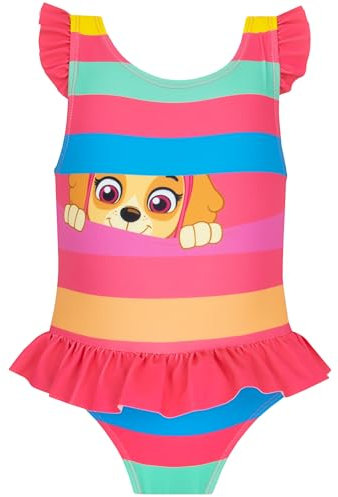 PAW PATROL Badeanzug Skye Badeanzüge Für Mädchen | Mädchen Schwimmanzug | Rosa 128