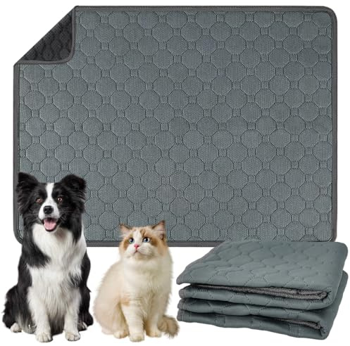 Vunanvu 2 Pezzi Tappetini per Porcellini D'India Tappetino per Cane Riutilizzabile Assorbenti 60x45cm Tappetini Lavabili Igienici per Cani Fodere per Gabbia per Porcellini d'India Gatti Cani Conigli