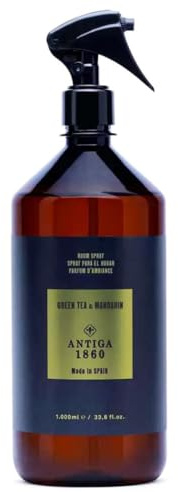 Antiga 1860 Home Textile & Room Pump Spray, Green Tea & Mandarin 1L