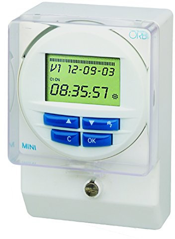 Mini Log 12 V CC/CA.Interruptor HORARIO Digital.Diario/SEM.1 CIRC.CONMUT.16(4) A.50 MEMO.ENVOLV.PRECI