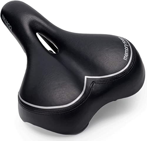Bikeroo Narrow Nose Road Bike Saddle - Chafe Rub Reduction for Comfort, Flexibility for Street Riding Commuting Stationary Bike Exercise - 7 Wide