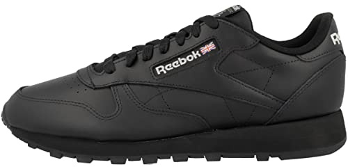 Reebok Mixte Cuir Classique Basket, Unisexe Adulte, Core Black Core Black Pure Grey 5, 35 EU
