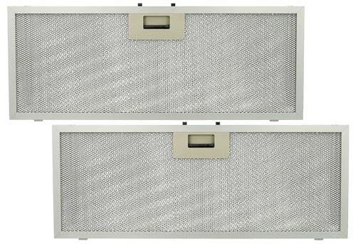 vhbw 2x Filtre anti-graisse compatible avec Elica ELIB 92 K28 SL 3V2L 208018946602 hotte de cuisine - 45,9 x 17,7 x 0,85 cm, métal