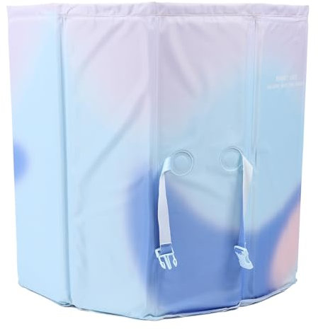 Baignoire Pliable Portable, Baignoire Spa Familiale Séparée pour Salle de Bain, Baignoire sur Pied pour Cabine de Douche, Baignoire Plongeante Froide et Chaude pour Adultes et