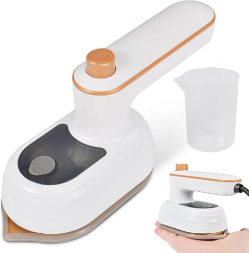 Dampfbügeleisen Mini,Faltbares Tragbares Reisebügeleisen, Schnelles Aufheizen,Trocken und Nassbügeln Kleines Leichtes Bügeleisen Dampf für Zuhause und Unterwegs