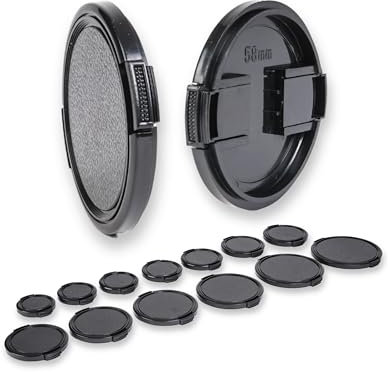 Lens-Aid Tapa de Objetivo Retro de 40 mm con Cierre Clip – Repuesto para Objetivos de Cámara – Compatible con Lentes de Fujifilm, Sony, Canon, Nikon