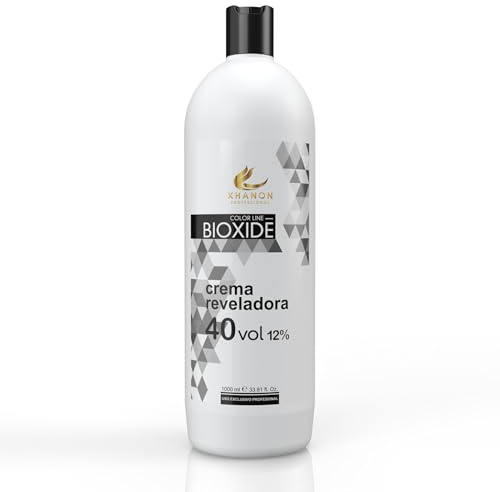 Agua Oxigenada en Crema 40 volumenes ( 12% ) 1000ml - Crema Reveladora para Tintes - Decolorante Capilar - Coloración Capilar Permanente
