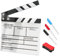 Clapper Board,Directors Clapboard for Film,Acrylic Plastic Director's Film Clapboard 20 * 20cm Suitable for Movies Videos Tv Shows with 3 Whiteboard Pens and 1 Red Eraser