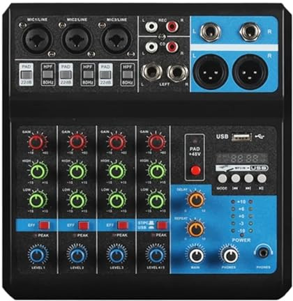 Dj Mixer A5 Ljudkort Mixerkonsol Mixer Professell Audio 5-kanalig Ljudmixer For Livestreaming DJ-ljudutrustning