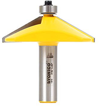Yonico 13918 60 Degree Bevel Edge Forming Router Bit 1/2-Inch Shank