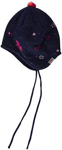 maximo Mädchen Band Beanie-Mütze, Navy/Dunkelpink, 47