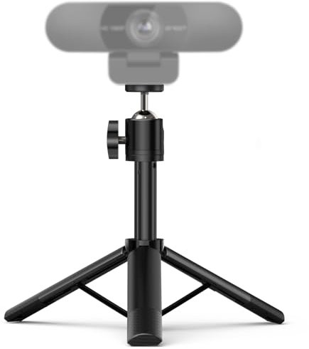 EMEET Stativ - TD303 Tripod für EMEET Webcam, Versenkbare Stative 17cm -47cm, mit 1/4 Zoll Schraube, für Webcam, Kamera, Gopro