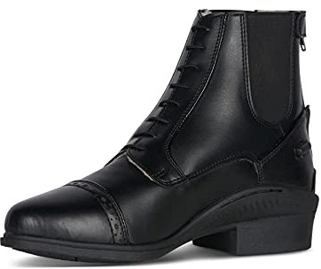 HORZE Winter Reitstiefeletten Damen Kilkenny Lux, Winterreitschuhe Damen gefüttert, Winterreitstiefel, Schwarz, 39