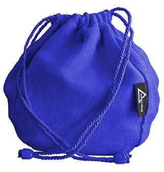 BCW Spectrum Dice Bag - Blue | Holds Over 350 Dice | Durable Faux-Suede Drawstring Bag for D&D, Pathfinder, MTG | Perfect Dice Storage & Transport Solution | RPG & Tabletop Gaming Accessories