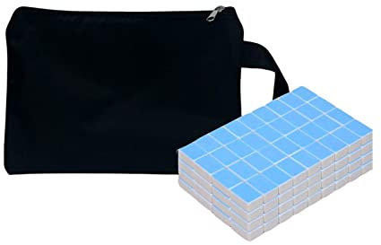 Harilla ABS plastic Chinesisches Mahjong-Spielset, klassische Spielsteine, Freizeitspiel mit 144 Spielsteinen, leichtes Mahjong-Spiel mit 144 Spielsteinen, Blau