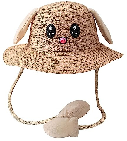Sombrero para el Sol, Sombrero Verano con diseño Que Mueve Las Orejas, Sombrero para el Sol ala Ancha para niños, Sombrero Divertido y Lindo, para niño1 a 8 años