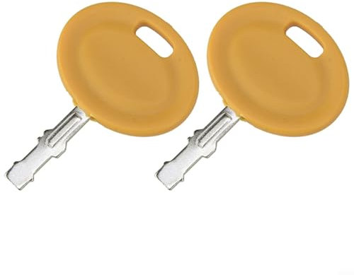 Comienza sin esfuerzo tu tractor de césped Cub Cadet con este juego de 2 llaves de encendido hechas de plástico duradero y metal (2 piezas)