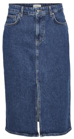 Object Objellen MW Midi Denim Skirt Noos Falda para Mujer
