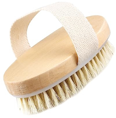 Exfoliating Brush for Body Dry Brush for Shower Bath Scrubber Body Dry Skin Back Pig Temple