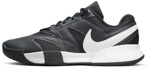 NIKE NikeCourt Lite 4, Sneaker Hombre, Negro y Blanco Antracita, 42.5 EU