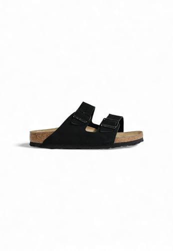 ARIZONA (SUEDE) - Sandalo da donna in pelle BIRKENSTOCK con doppia fascia 36/BLACK-N