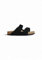 ARIZONA (SUEDE) - Sandalo da donna in pelle BIRKENSTOCK con doppia fascia 36/BLACK-N