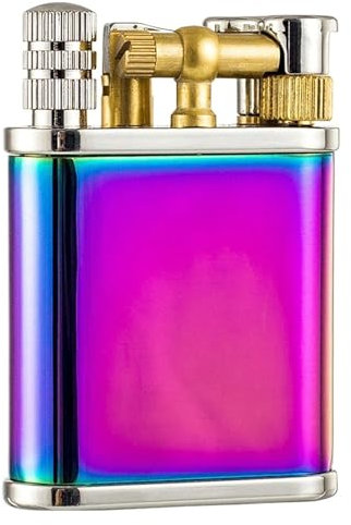 Briquet à flamme douce, briquet 2 en 1, briquet à allumette permanente de style antique, briquet au kérosène à bras de levage avec allumette permanente, briquet antique rétro, cadeau approprié for hom