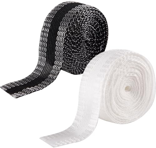 2 Set 5M Hemming Tape for Trousers,Hemming Tape for Trousers,Iron On Folding Belt,2.5 Cm Wide Double Sided Hem Tape,for Ironing, Bonding, Patching Clothing, Fabric Fusing - School Badges
