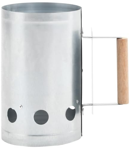 Generico Ciminiera per Barbecue Starter a Carbone in Acciaio Zincato,1.05kg,46614